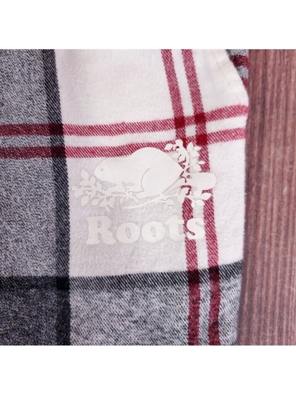 Roots Canada Womens Size XXS Flannel Pajama Lounge Pants Plaid Cotton - Picture 6 of 16